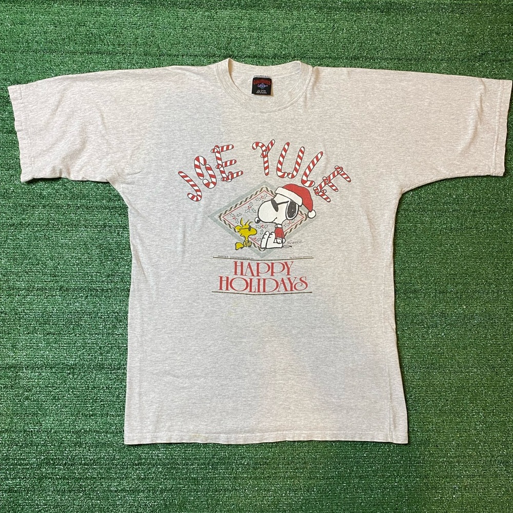 Rare Vintage Snoopy Happy Holidays Made In USA Large